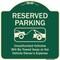Signmission Designer Series-Reserved Parking Unauthorized Vehicles Will Be Towed Away O, 18" x 18", G-1818-9901 A-DES-G-1818-9901 - alternate 1